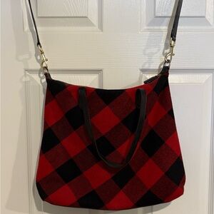 Talbots Plaid Red and Black Women's Bag